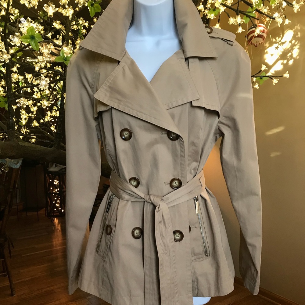 Michael Kors short trench jacket